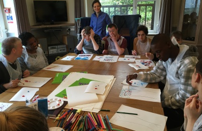 residents are cabrini house training artistic skills