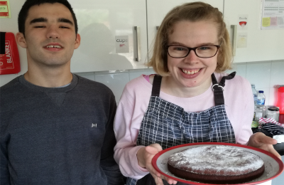 Cabrini residents in cooking workshop
