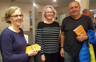 Diagrama Foundation: R-L Diagrama President Francisco Legaz Cervantes with Fostering Manager Catherine Moore and Head of Projects Helen Dean at the launch of 'Life Beyond Prison'
