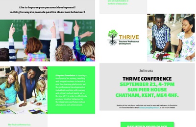 Thrive free conference for pre-school and teaching staff