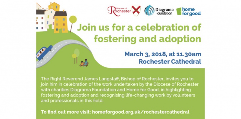 Invitation to attend Rochester Cathedral celebration of adoption and fostering