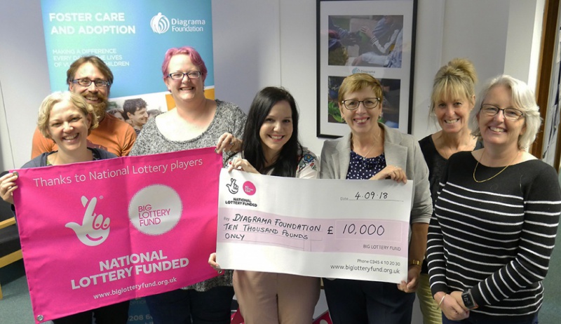 Diagrama's fostering team have been awarded National Lottery funding for training